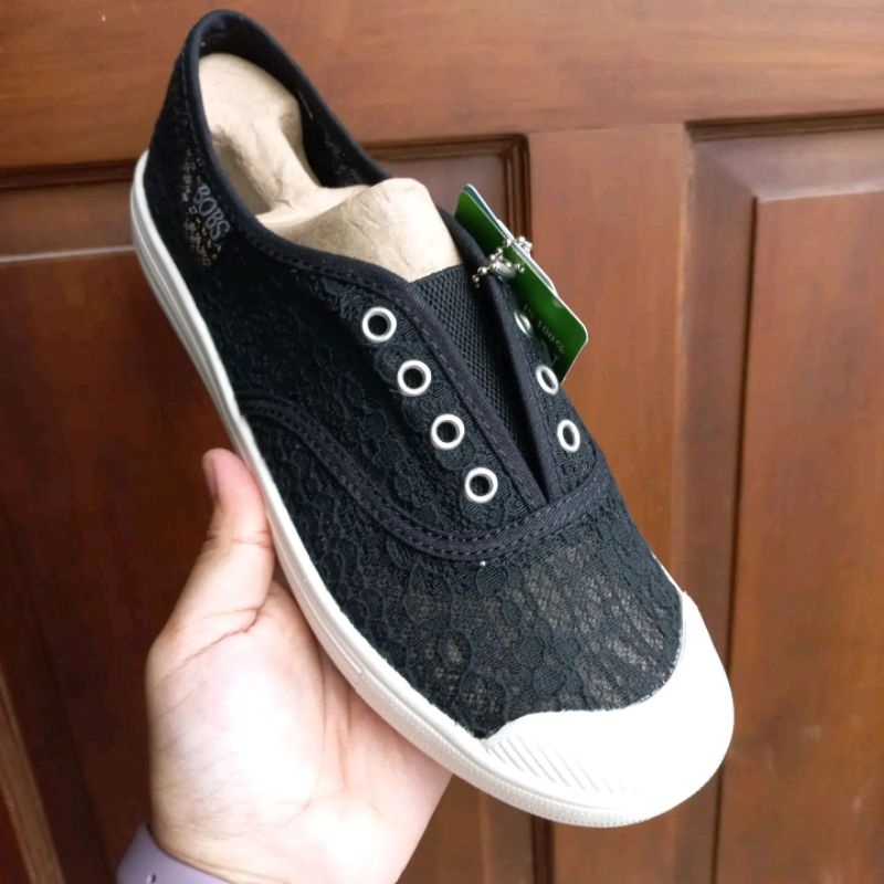 skechers bobs slip on black original