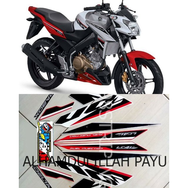 STRIPING YAMAHA VIXION R ADVANCE PUTIH 2017 STIKER LIS STANDAR ORI POLET