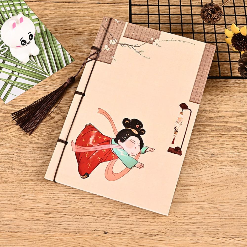 Preva Gaya Cina Notebook Fashion Vintage Lukisan Kosong Notepad