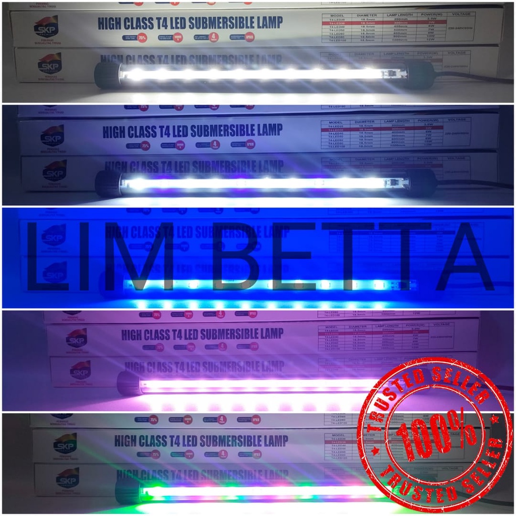 LAMPU CELUP SKP T4-20 / LAMPU CELUP LED AQUARIUM SKP 20 CM
