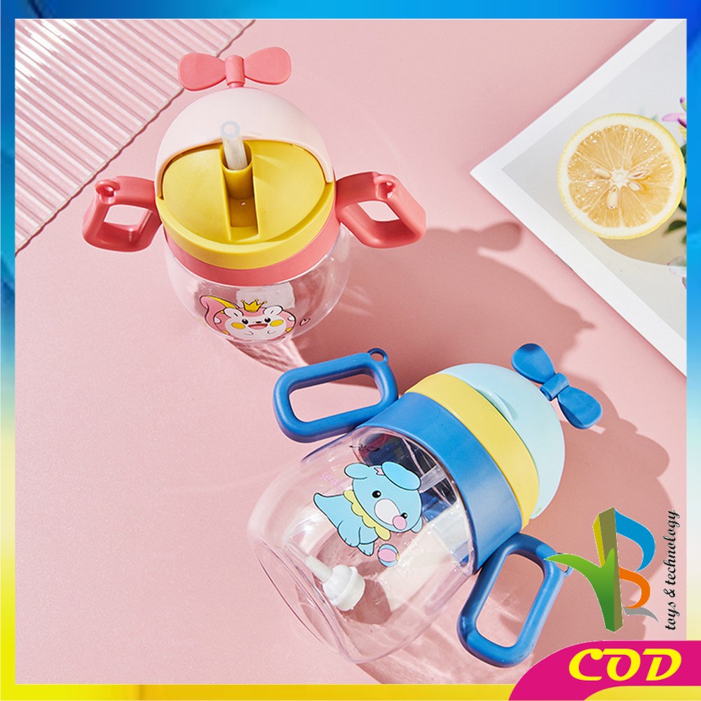 RB-C760  Botol Minum Air Anak Anti Tumpah Dengan Sedotan 360ML / Gelas Training Cup Balita Water Bottle Perlengkapan Makan Bayi