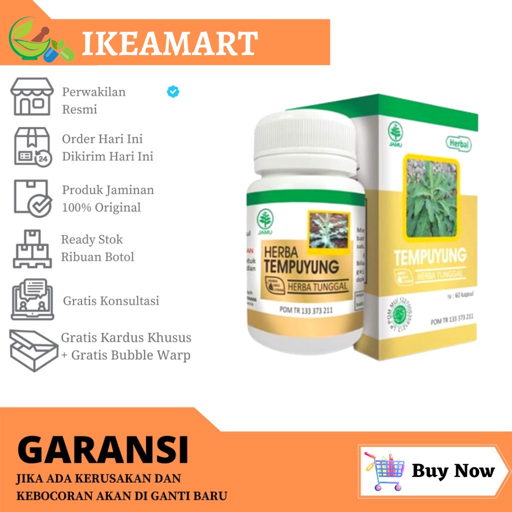 

Kapsul HIU Tempuyung Isi 60 kapsul Herbal Indo Utama