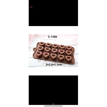 cetakan coklat love