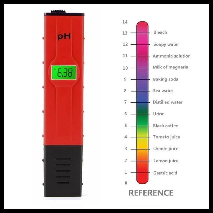 Ph Meter Backlight + Atc Digital Alat Ukur Ph Air