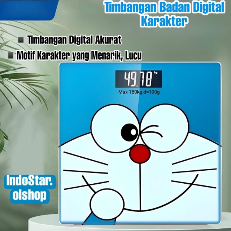 Timbangan berat badan karakter kesehatan digital karakter ⭐ IndoStar ⭐