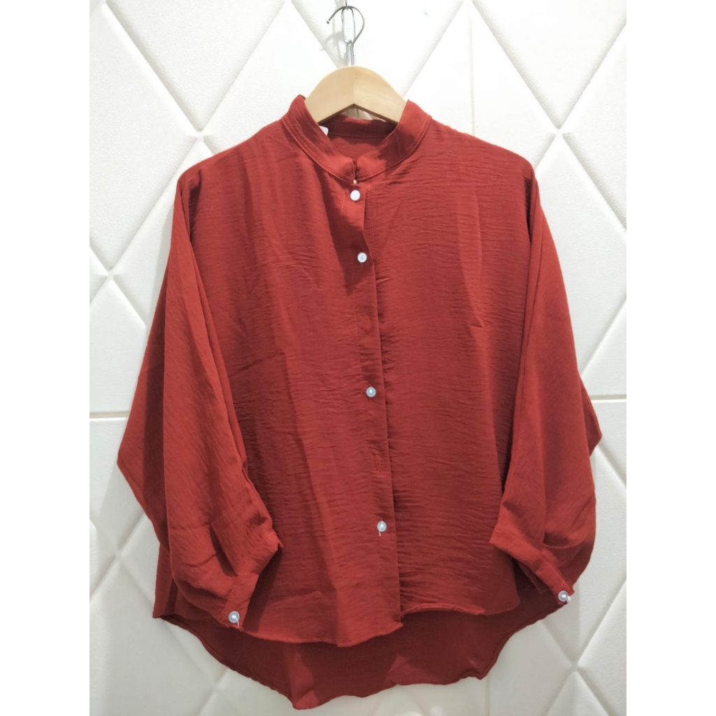 BATWING BLOUSE LENGAN BALON // KEMEJA OVERSIZE BATWING