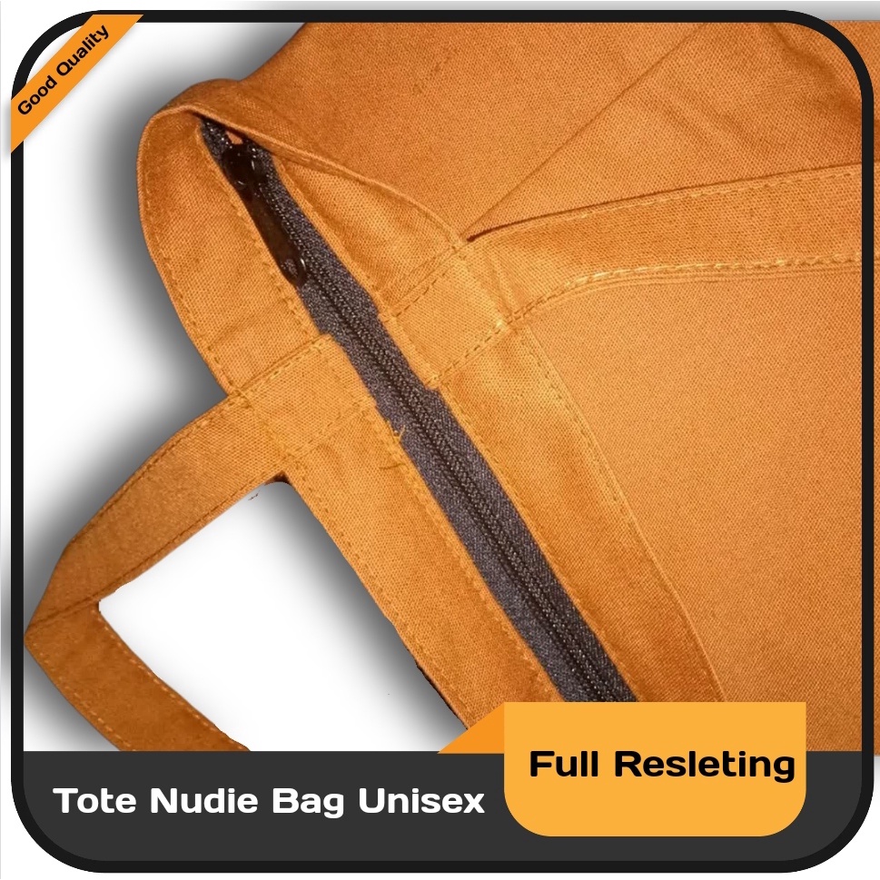 Tote Bag Kanvas Nudie Bag Tote Bag Big Size Premium Resleting Jumbo Multf Bag Kekinian Masuk Laptop Tote Bag Unisex Kuliah Hangout Tote Bag Cewe Cowo