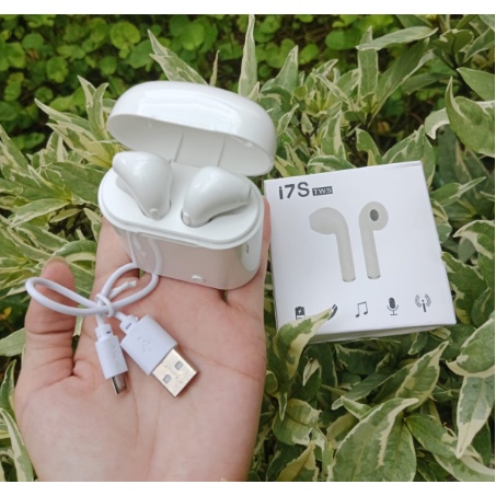 Headset Bluetooth Earphone I7S / TWS 4 wireless Twins With Charging Murah