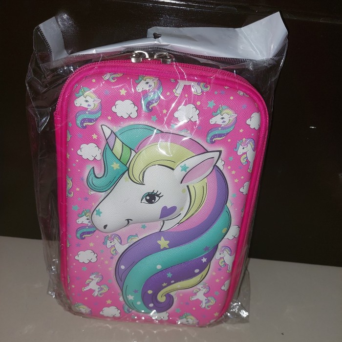 

TEMPAT PENSIL/PENCIL CASE/HARDCASE/HARDTOP PENCIL CASE/UNICORN CASE