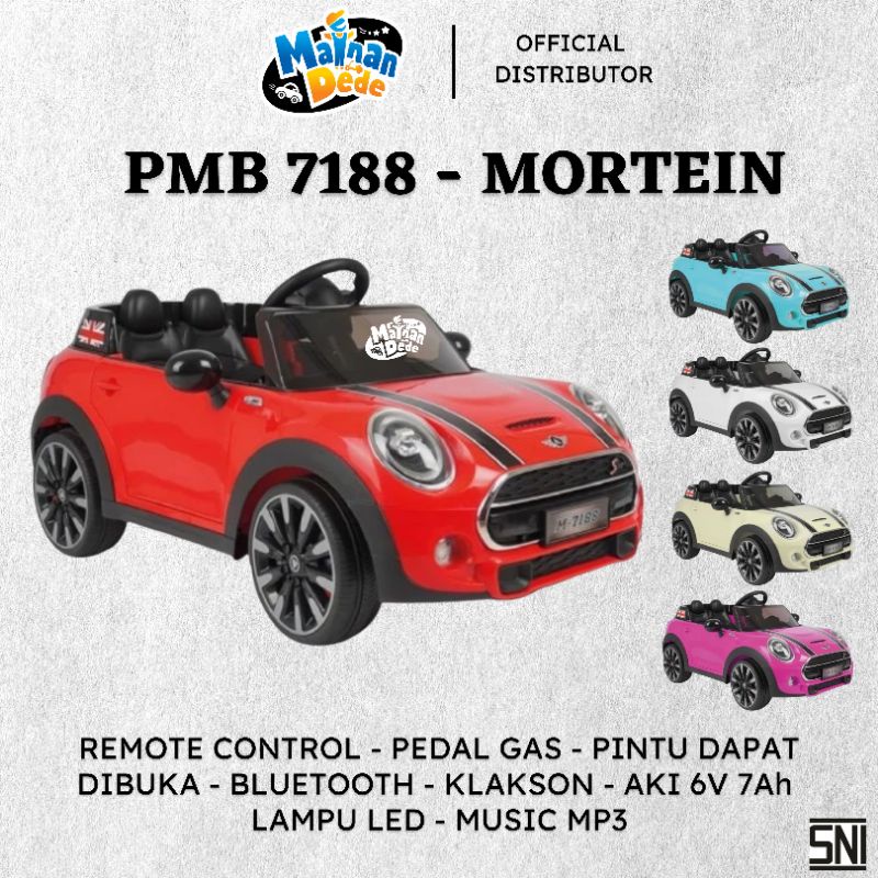 Jual Mobil Aki Anak PMB 7188 Mortein Mini Cooper M 7188 | Shopee Indonesia