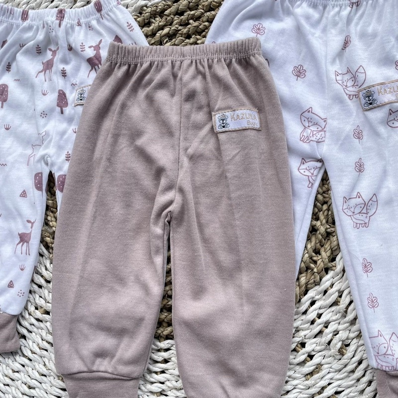 3 PCS Baju Bayi Lengan Panjang + Celana Panjang Bayi Baru Lahir Baju Bayi Setelan Warna Taro Celana Bayi Newborn Hampers Bayi Hadiah Lahiran Bayi DNW BABY