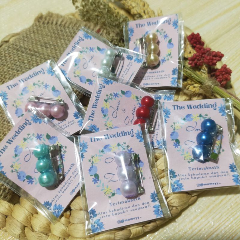 Bross dagu / bross mutiara / souvenir bross dagu