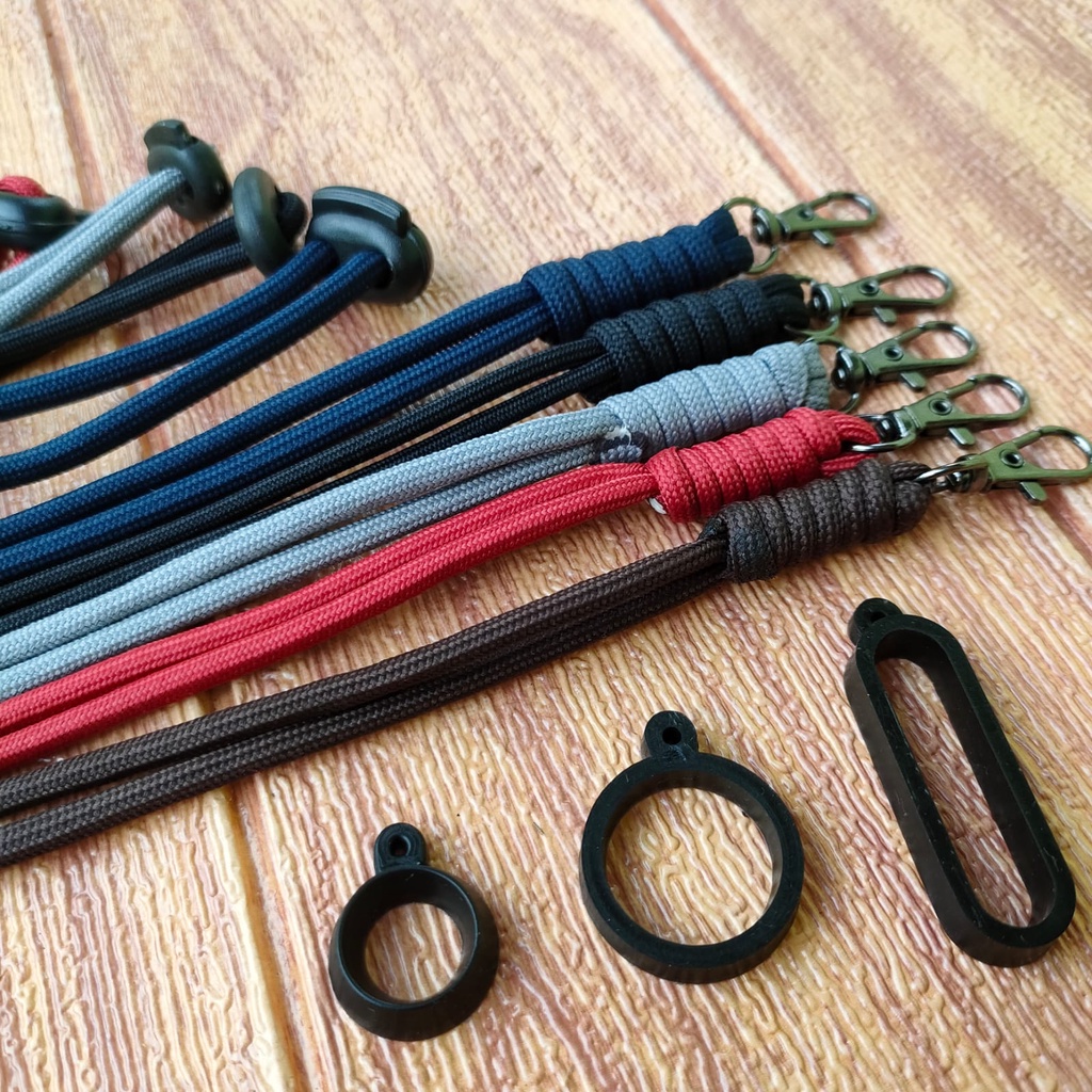 

Tali Lanyard Simpul Stoper Polos Free 3 Karet