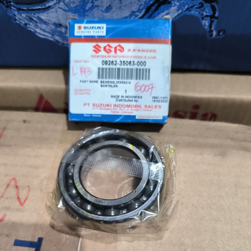 BEARING LAHER 6007 ORIGINAL SUZUKI GENUINE PARTS 09262-35063-000