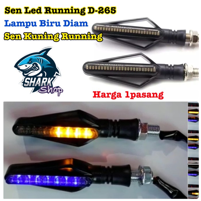 Lampu Sen Led Running Unifersal Lampu sen Led motor 2warna D-265