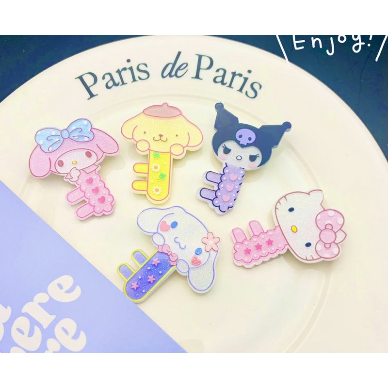 jepit rambut sanrio / jepitan rambut sanrio/ jepit poni sanrio / jepit kitty kuromi / pin rambut HC3