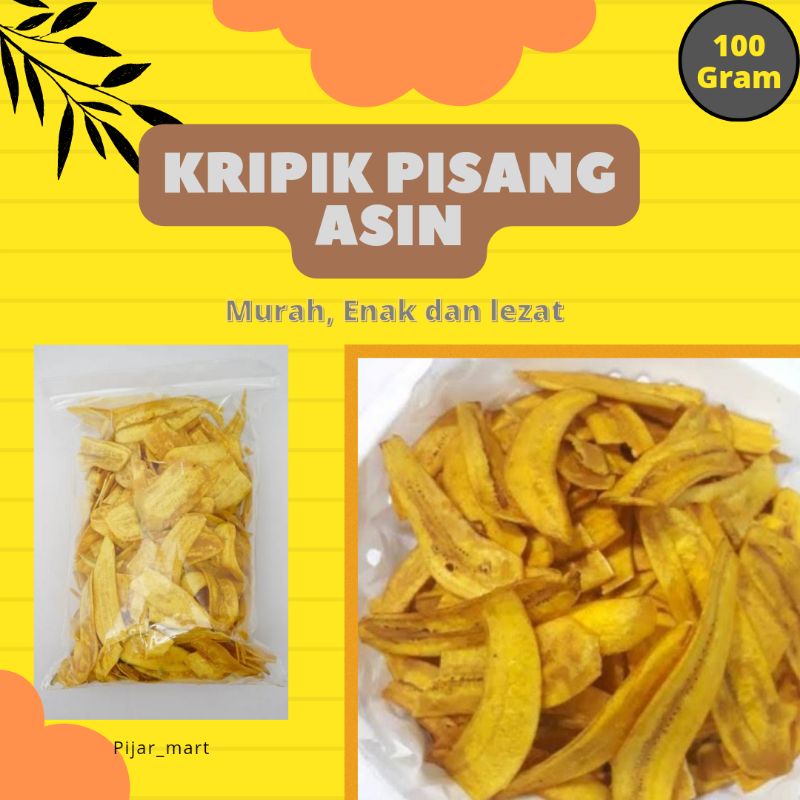 

Keripik Pisang Asin Gurih 100 gram