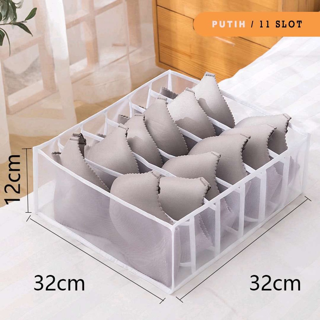 Tempat penyimpanan pakaian dalam underwear kaos kaki bra / kotak organizer bra washable