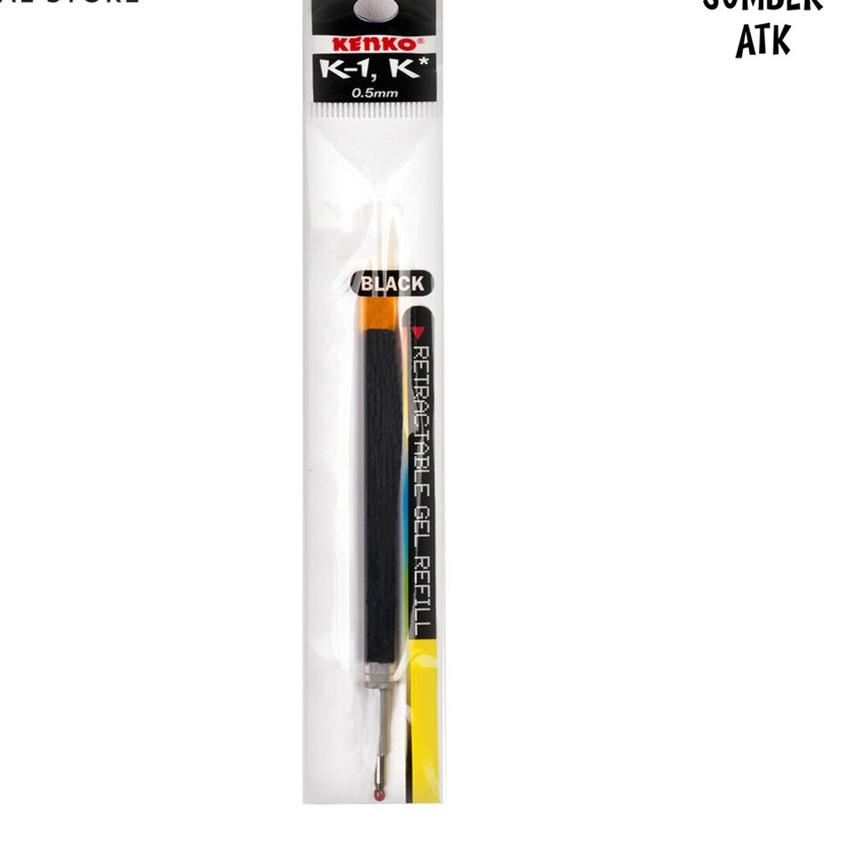

3NY⋆ Pena / Pulpen KENKO GEL PEN K-1 Retractable LUSIN / 12 PCS Hitam Biru Merah Pink Hijau ungu orange Terlaris!!