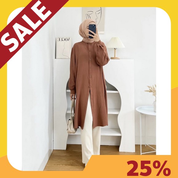 New Azura Tunik Import Lengan Balon By Alila/Tunik Rayon Diamond Premium/Atasan Wanita Tunik Korean 