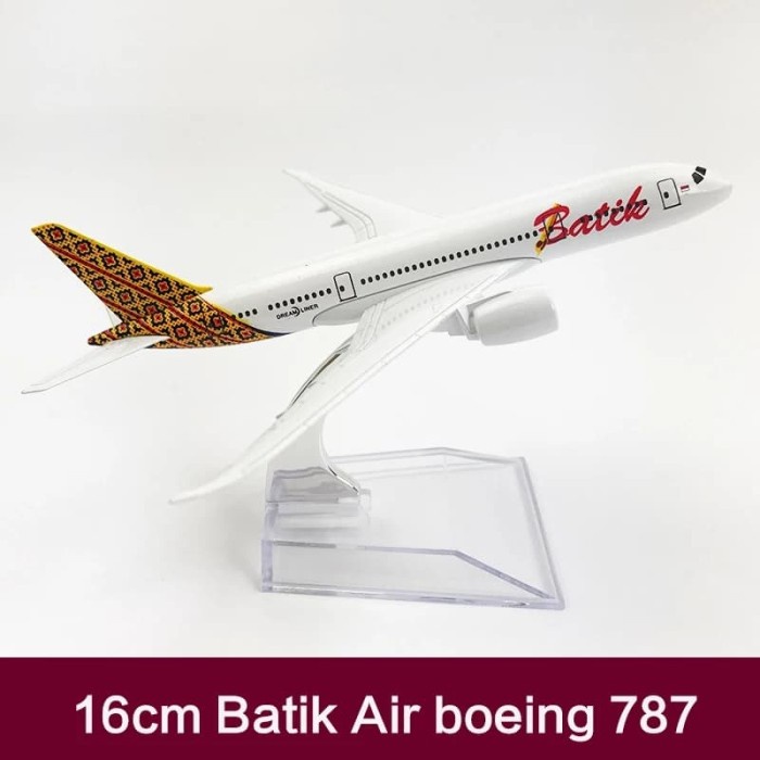 Diecast Miniatur Pesawat Batik Air / Replika Pajangan Pesawat