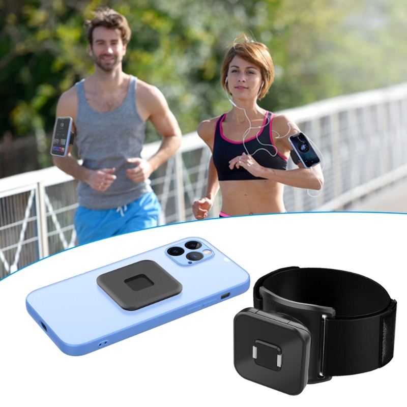 Zzz Removable Wristband Phone Holder Rotating Bracket Untuk Ponsel Lari Hiking Universal Olahraga-Armband Cycling Gym