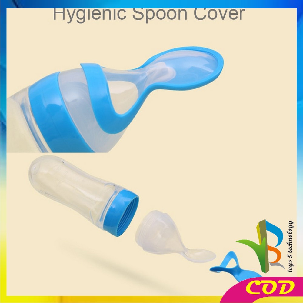 RB-C49-50 Botol Sendok Makan Bayi Botol Susu Dot Sendok Bubur MPASI Baby Spoon Feeder Food Grade