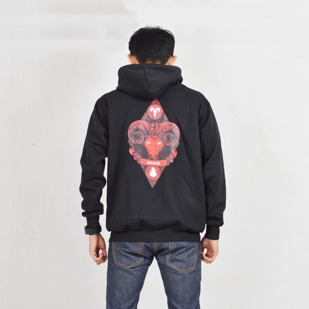 HOODIE ZODIAK ARIES TERBARU- HOODIE PRIA WANITA KEREN