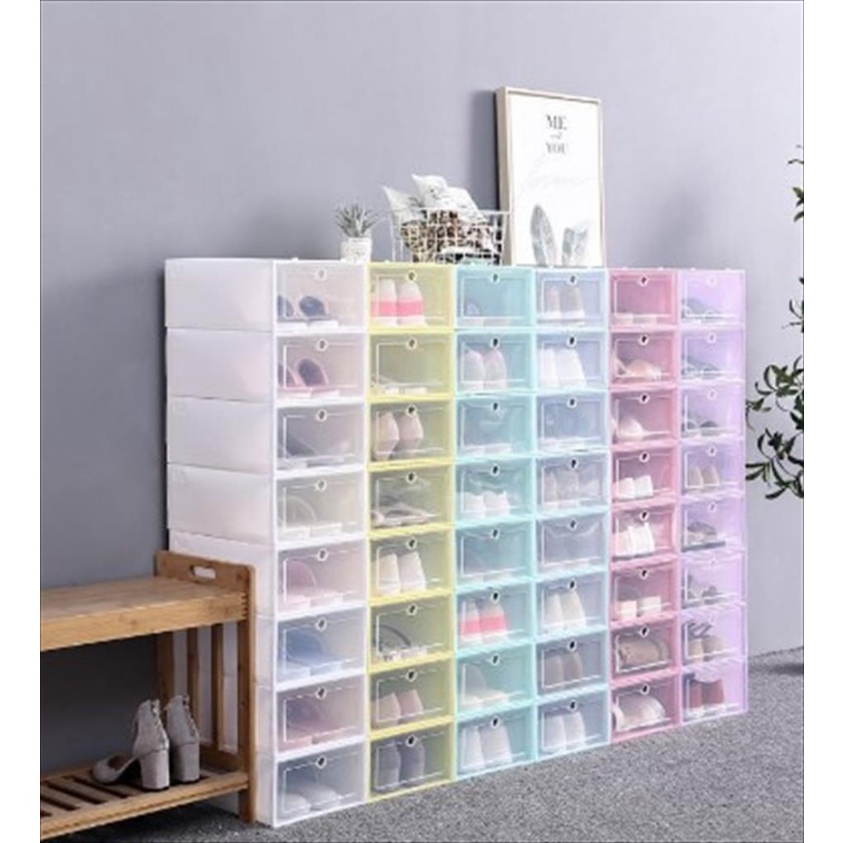 Kotak / Box Sepatu Plastik Tebal Tranparan