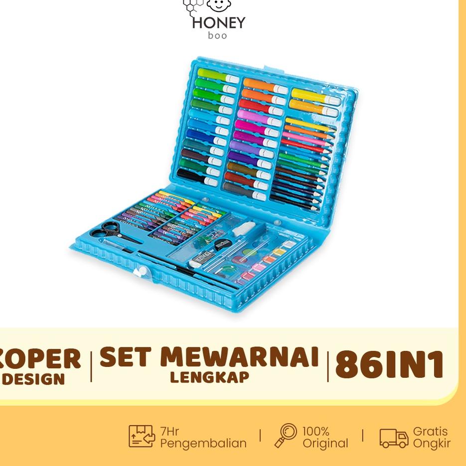 

Jaman Now Honey Boo - Krayon Alat Lukis Mewarnai 86pcs Crayon 86pcs [LKA]
