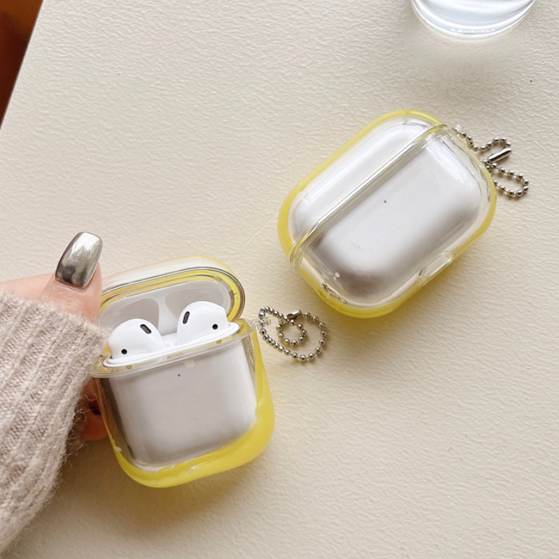 Airpods Jelly Cair TPU Keras Dan Transparan1 2 3 Wireless Earmuff Pro Pelindung Case