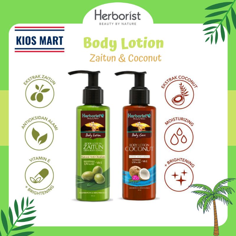 Herborist Body Lotion Zaitun &amp; Coconut 145ml