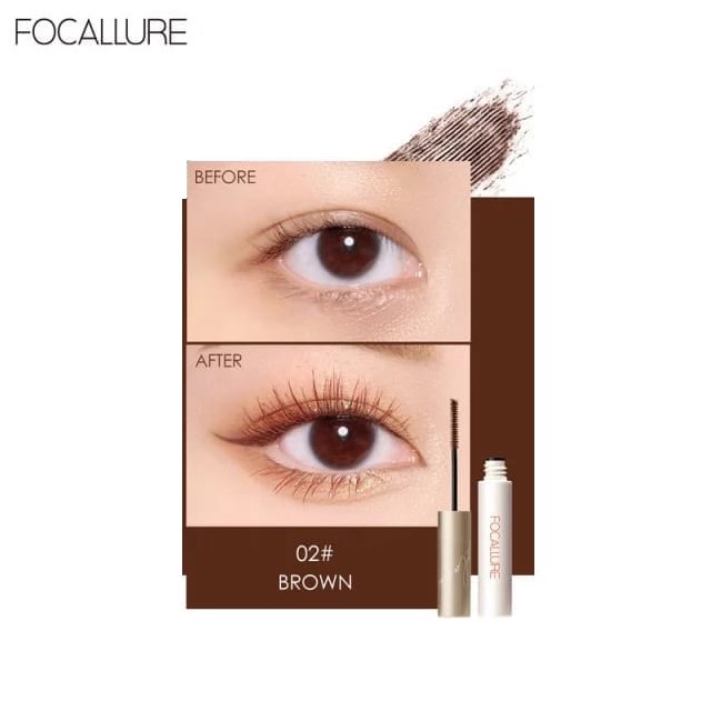 FOCALLURE Longlash Waterproof Mascara FA169 | Curling Eyelash tahan air Maskara | BPOM