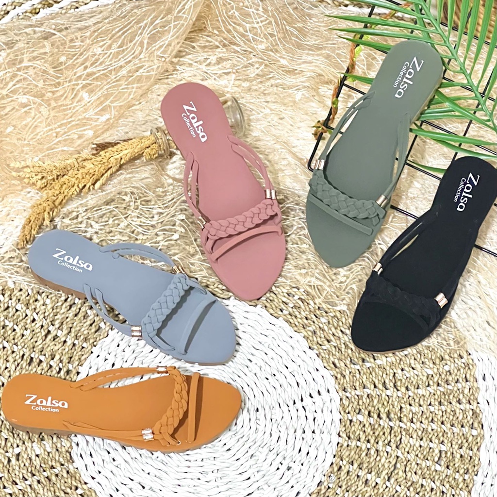 Sandal Flat LUISA Sol Tebal Wanita SBB 06