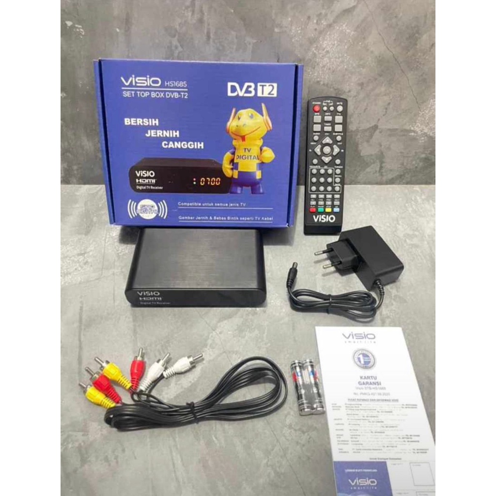 STB DVBT2 SET TOP BOX TV DIGITAL SUPER HD HARIMAU RAM 8MB NEW 2022