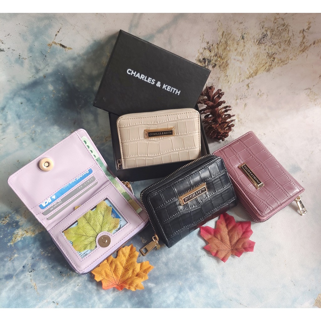 DOMPET MAGNIT MINI CK Croco / WALLET LIPAT KECIL CnK With Box