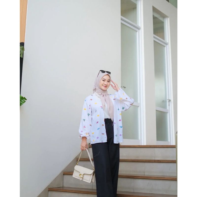 Outer Wanita Cardigan Kekinian Terbaru Bahan Rayon