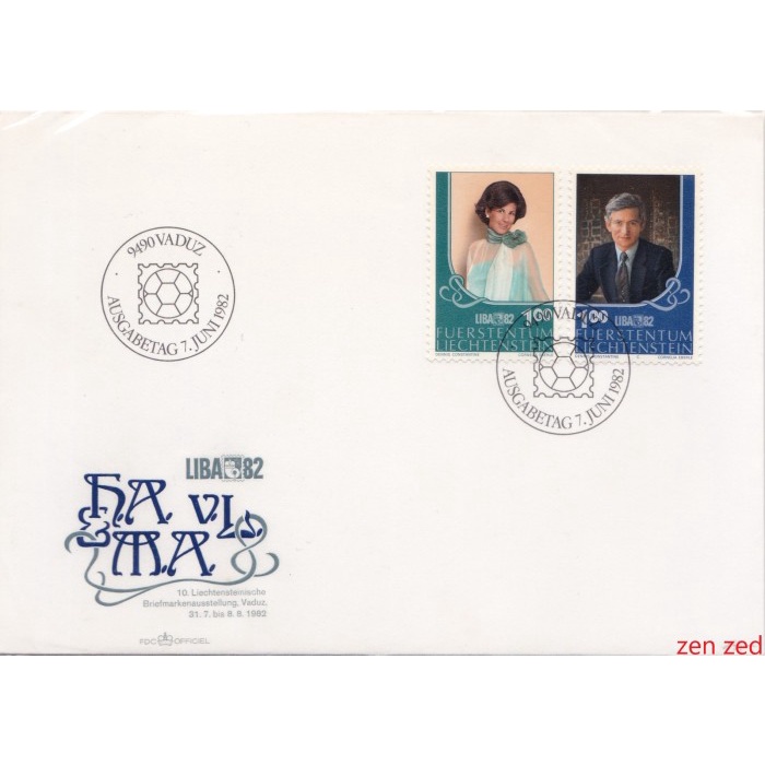 

A642 Prangko Liechtenstein FDC 1982 Stamp Exhibition "LIBA '82" 1 Pcs