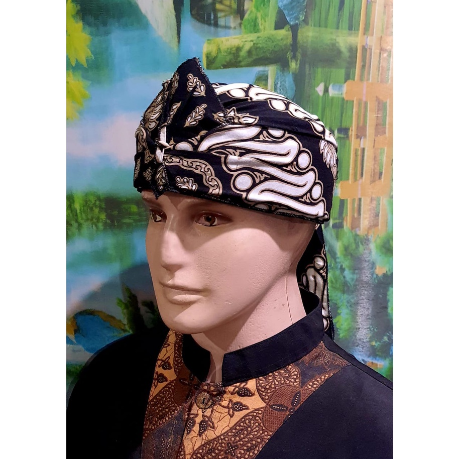 blangkon iket sunda jawa mahkuta wangsa totopong tradiSional sunda jawa dll model atas full tutup (PUTIH)