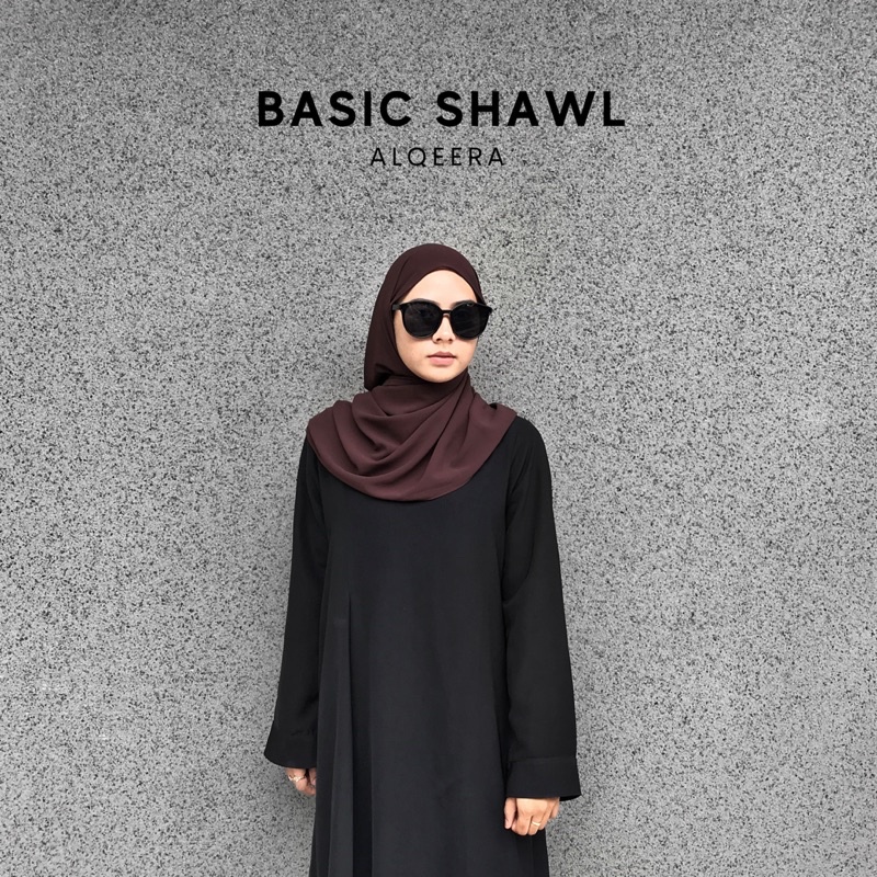 Basic Shawl | Pashmina Ceruty Babydoll | Alqeera