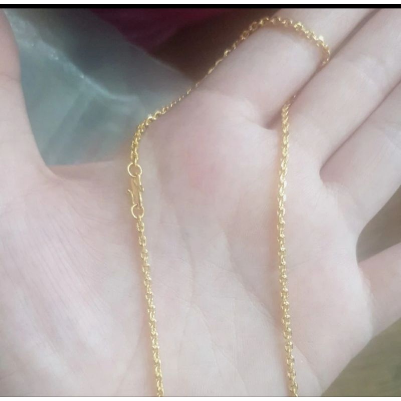Kalung Emas Asli Polos Nori 24k