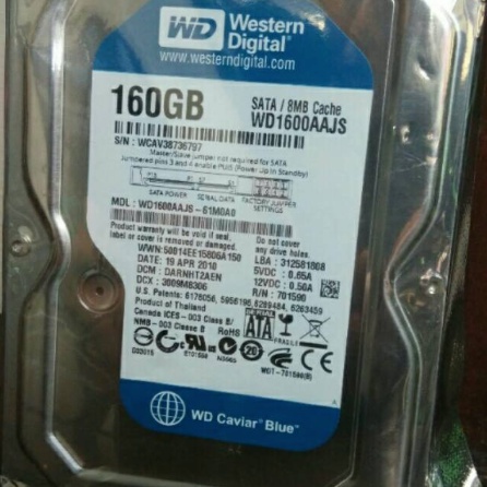 Harddisk WD Blue 160GB Internal PC