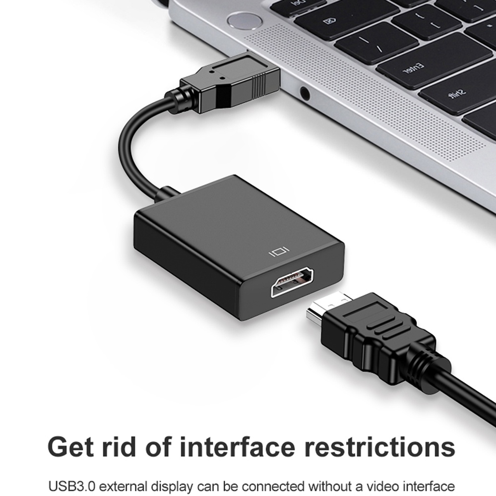 【LIPI】 Kabel USB 3.0 To HDTV Converter Adapter/ USB 3.0 To Multimedia HD