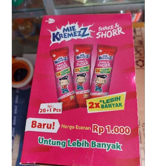 

[KODE PRODUK PIKEK7534] Mie kremezz shorr shor sor 1 box isi 20 PCS Baru Eceran 1000