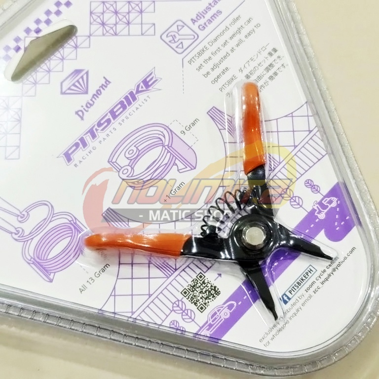 Roller Pitsbike Adjustable Diamond Ball 9 - 13gr NMAX Aerox 155 Lexi