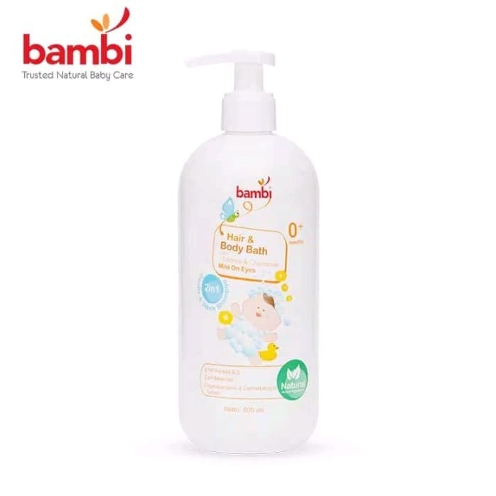 Bambi Baby 2in1 Hair and Body Bath Pump 500ml