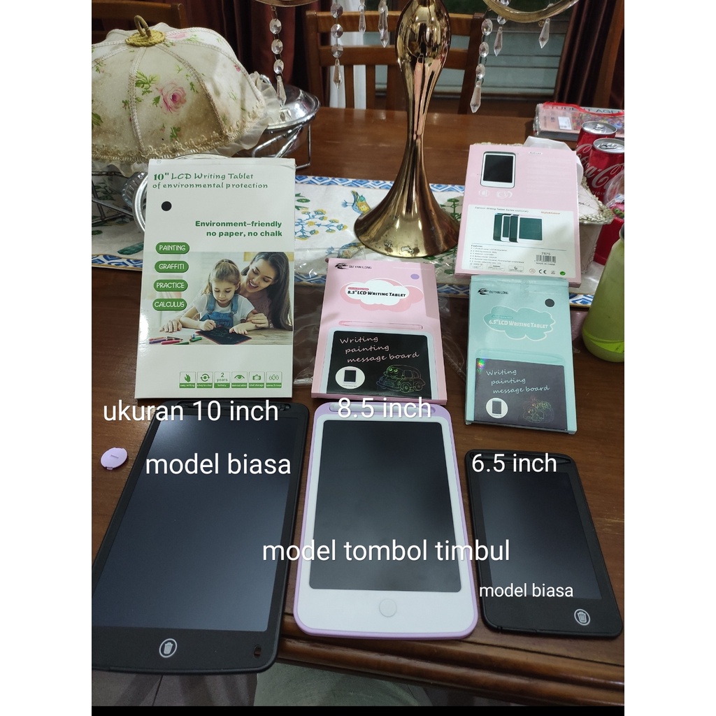 

magic tablet board 8.5 inch premium ( tombol timbul bahan tebal)