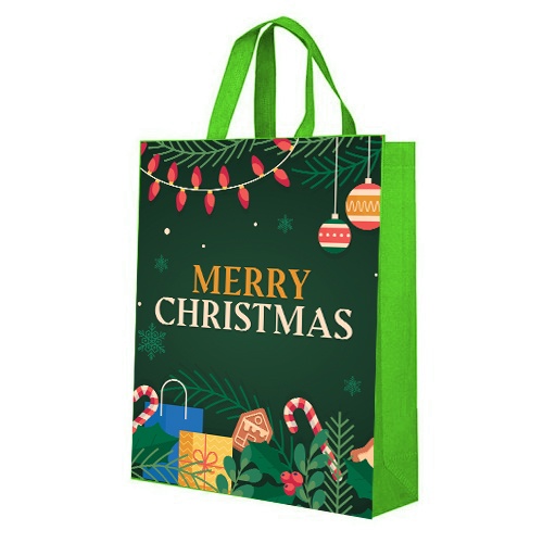 

TAS BINGKISAN NATAL / GOODIEBAG HANDLE NATAL UKURAN 25X35X16 CM / TOTEBAG NATAL MOTIF