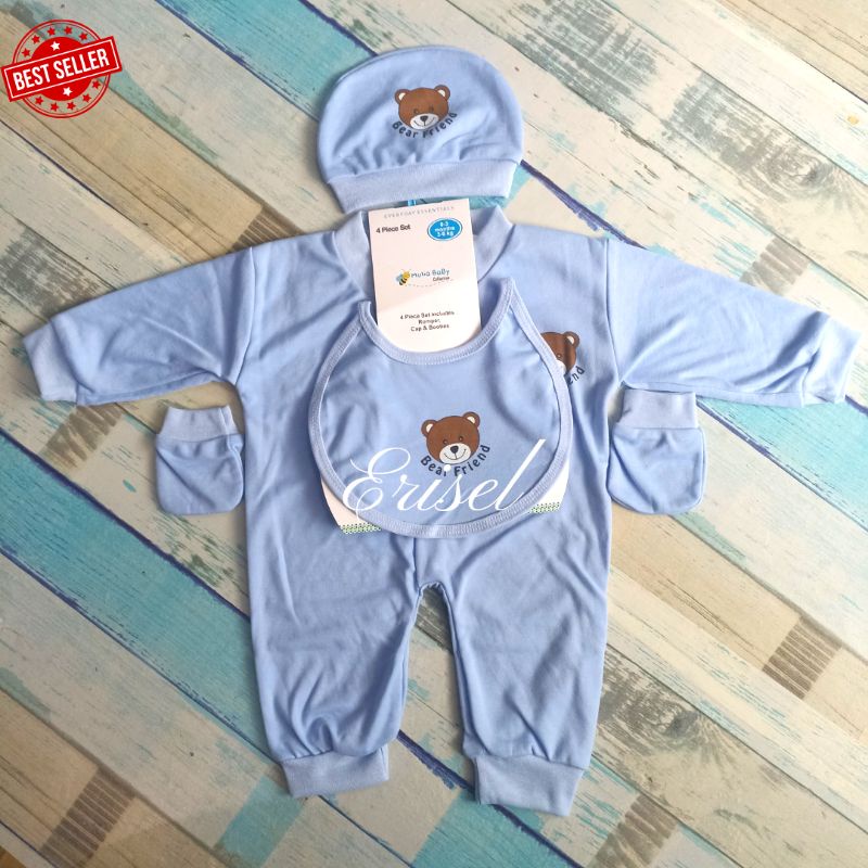 Jumper Set  Bayi 4 in 1 Polos Bodysuit Baby