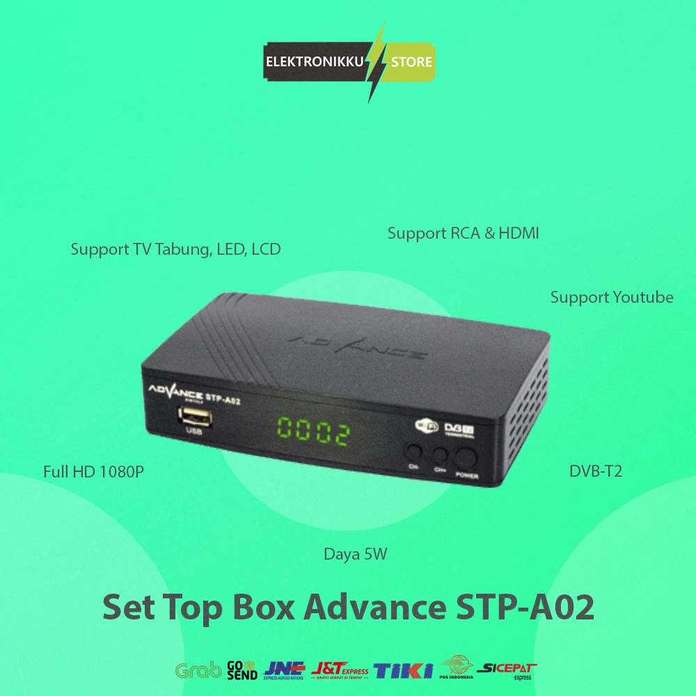 Set Top Box Advance STP-A02 STB Receiver Digital TV Tabung LED LCD